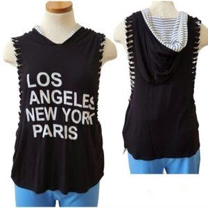 Do Kot Disturb Hooded Tank Top